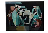 Untitled by Bernard Robinson, oil on board, offered Jul 2020
