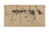 Untitled by James Hull, ink, offered Jul 2020
