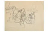 R.a. (1907–1989) by Feliks Topolski, pencil, offered Jul 2020