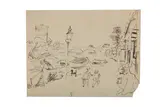 R.a. (1907–1989) by Feliks Topolski, ink, offered Jul 2020