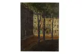 Untitled by Harold Workman, oil on board, offered Jul 2020