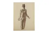 R.a. (1907–1989) by Feliks Topolski, ink and wash, offered Jul 2020