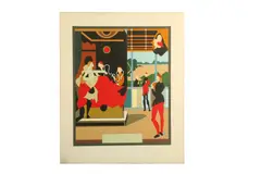 Untitled by Tom Phillips, screenprint, offered Jul 2020