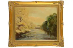 Untitled by Gordon Clifford Barlow, oil on board, offered Jul 2020