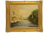 Untitled by Gordon Clifford Barlow, oil on board, offered Jul 2020