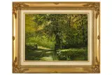 Untitled by Allen R. Crane, oil on canvas, offered Jul 2020