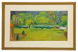 Untitled by Harald Marenholtz, oil on board, offered Jul 2020