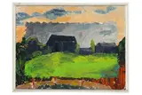 Untitled by Harald Marenholtz, oil on board, offered Jul 2020