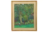 Untitled by Clarence Montfort Gihon, oil on board, offered Jul 2020