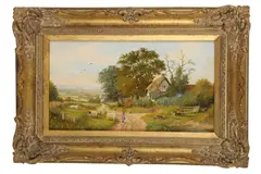 Untitled by Peter Kotka, oil on board, offered Jul 2020