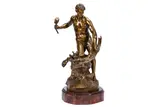 A large bronze figure of a male nude by Jean-Baptiste Belloc, BRONZE, offered Jul 2020