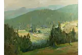 Untitled by Charles F. Mudie, oil on board, offered Jul 2020