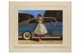 Untitled by Chris Bennett, oil on board, offered Jul 2020