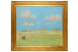 Untitled by Bendix Pedersen, oil on canvas, offered Jul 2020