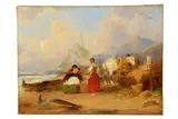 Sorting the Catch Signed lower right Oil on canvas 45 x 60cm (17 3/4 x 23 1/2in) by William Collins, Oil on canvas, offered Jul 2020