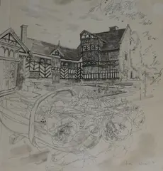 Cheshiresigned by John Ward, ink, sold Nov 2017