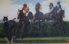 One Riderlesssigned19 by William Nassau, oil on board, sold Nov 2017