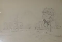 Untitled by William Turner of Oxford, pencil, sold Nov 2017