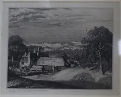 EtchingEvening Light by Stanley Roy Badmin, etching, sold Nov 2017