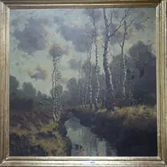 Untitled by Karl Schaette, oil on canvas, offered Nov 2017