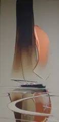 Untitled by Duncan McGregor, acrylic on board, sold Oct 2017