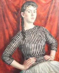 Untitled by Bernard Hailstone, oil on canvas, sold Oct 2017