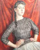 Untitled by Bernard Hailstone, oil on canvas, sold Oct 2017