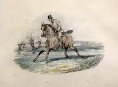Untitled by Henry Alken Jnr., pencil and watercolour, sold Oct 2017