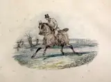 Untitled by Henry Alken Jnr., pencil and watercolour, sold Oct 2017