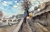 Kaplin Gallery label verso,10.25 x 15.75in by Ferdinand Jean Luigini, oil on canvas board, sold Oct 2017