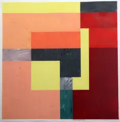 Untitled by Richard Roblin, acrylic on paper, sold Oct 2017