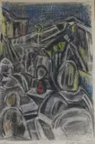 Au Rialto'signed, inscribed and dated '5914 x 9in by Hilde Goldschmidt, watercolour, sold Oct 2017