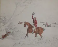 Untitled by Henry Alken Jnr., pencil and watercolour, sold Oct 2017