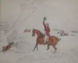 Untitled by Henry Alken Jnr., pencil and watercolour, sold Oct 2017
