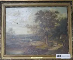 Untitled by George Vincent, oil on canvas, sold Oct 2017