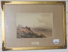 Untitled by R. Brandard, watercolor, sold Oct 2017