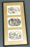 Bowl of fruit by Barnett Freedman, ink, sold Jul 2026