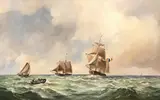 Shipping by Dorothy Lightfoot, oil on canvas, sold Apr 2026