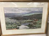 Dartmoor heather with sheep and cattle” watercolour by William Sydney Morrish, 1888, watercolour, sold Mar 2025