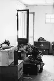 US marine after a mission by Larry Burrows, Vintage gelatin silver print, sold Apr 2017