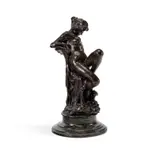 Female figure by Eugenio Avolio, Dark patina bronze, sold Apr 2026