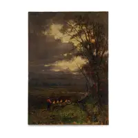 Landscape by Lorenzo Delleani, Oil on board, sold Apr 2026