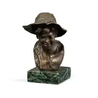 The Street Urchin by Vincenzo Gemito, Dark patina bronze, sold Apr 2026
