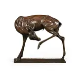 Gazelle by Sirio Tofanari, Dark patina bronze, sold Apr 2026