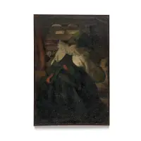 Interior with a Woman by Italo Mus, Oil on canvas, sold Apr 2026
