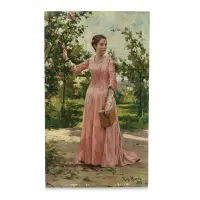 Young Girl by Raffaello Sorbi, Oil on board, sold Apr 2026