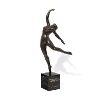 Dancer by Giuseppe Beneduce, Dark patina bronze, sold Apr 2026