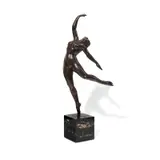 Dancer by Giuseppe Beneduce, Dark patina bronze, sold Apr 2026
