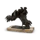 Cockfight by Italo Griselli, Dark patina bronze, sold Apr 2026