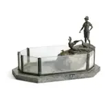 Boy with geese by Théodore Ullmann, Bronze and glass, sold Apr 2026
